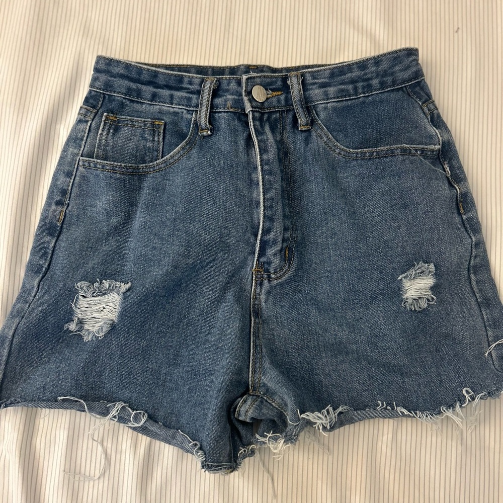 Denim Distressed Women's Shorts
